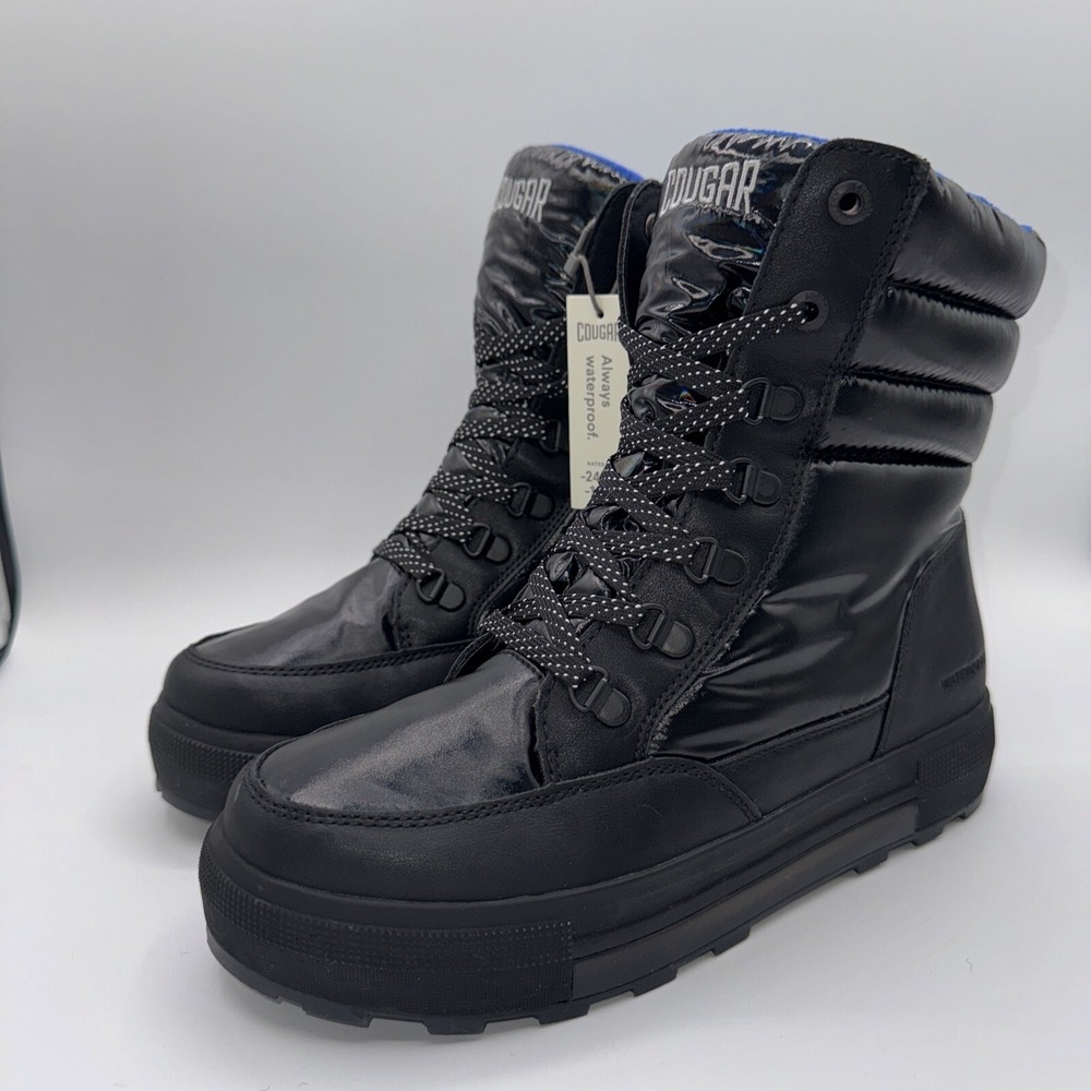 Cougar Wahoo Boots Women's Size 8‎ Black Quilted Waterproof